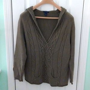 Westbound Cotton Olive Colored Sweater L